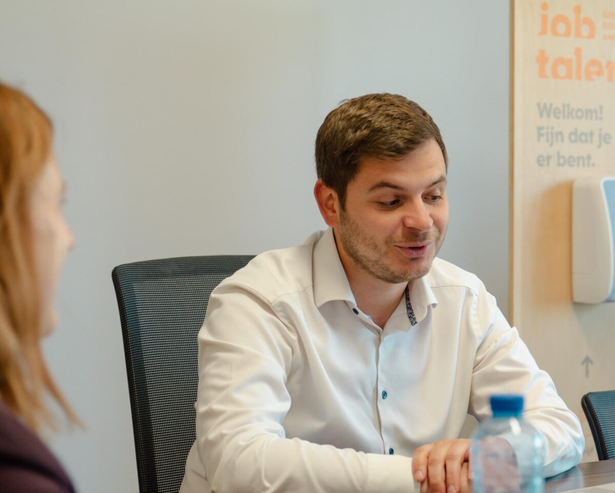 Joppe Van Rymenant, Area Business Manager bij Job Talent, verantwoordelijk voor de kantoren in Rumst en Sint-Niklaas
